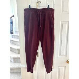 Boss Hugo Boss Burgundy Red Drawstring Jogger Sweatpants